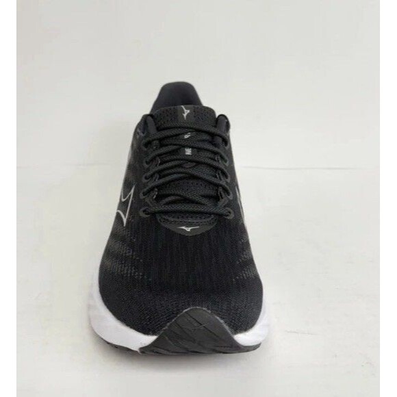 -4045 Mizuno Mens Wave 28, Black/White, Running Shoes-NEW-US 10 - Picture 2 of 5